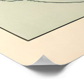 Tabby Cat Bathroom Print Funny Japanese Ukiyo-e ポスター (角)