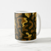 Tabby Cat Camouflage Abstract Pattern コーヒーマグカップ (正面右)