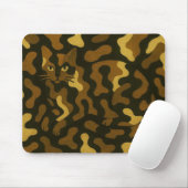 Tabby Cat Camouflage Art マウスパッド (マウス)