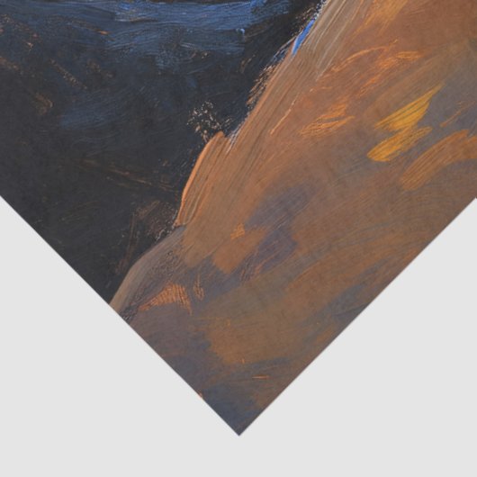 Tabby Cat Gazing at Spiral Starry Sky 薄葉紙 (詳細)