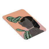 Tabby Cat Gray Plants Thank You マグネット (右側)