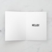 TABBY CAT GREETING CARD TO HELLO カード (内部)
