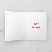 Tabby Cat Halloween Card by Molly Harrison カード (内部)