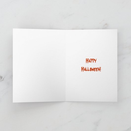 Tabby Cat Halloween Card by Molly Harrison カード (内部)