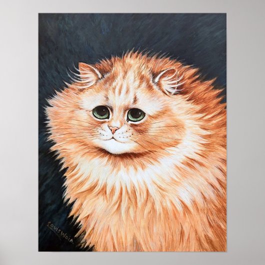 Tabby Cat, Louis Wain ポスター (正面)