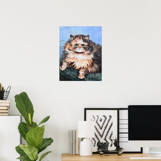 Tabby Cat, Louis Wain ポスター (ホームオフィス)