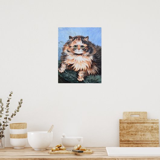 Tabby Cat, Louis Wain ポスター (キッチン)