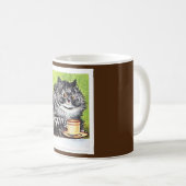 Tabby Cat Mug、Louis Wain コーヒーマグカップ (正面右)