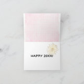 Tabby Cat on Gingham カード (内部)