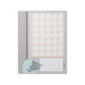 Tabby Cat Open Dated Desk Calendar Notepad ノートパッド (回転)