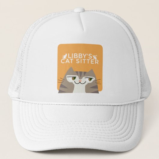 Tabby Cat Pet Siting Services キャップ (正面)