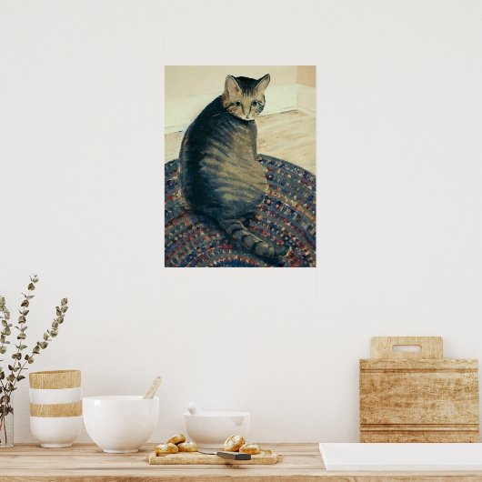 Tabby Cat Poster ポスター (キッチン)