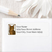 Tabby Cat Return Address Labels ラベル (インサイチュ)