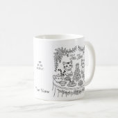 Tabby Cat Tea Time Party Mug コーヒーマグカップ (正面右)