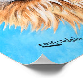 Tabby Cat With Green Eyes, Head勉強by L. Wain ポスター (角)