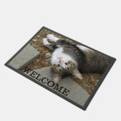 Tabby Cat You Found Me Doormat ドアマット (アングル)