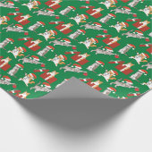 Tabby Catsの飾グおもしろい間抜けリスマス ラッピングペーパー (角)