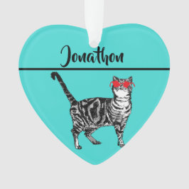 Tabby Cats「カッコいいone Cat」アクアボーイズ オーナメント