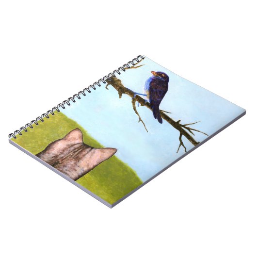 Tabby Cats Talk to Birds ノートブック (左側)