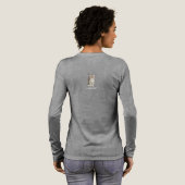Tabby Kitten Grey Long Sleeved トライブレンドＴシャツ (背面全体)