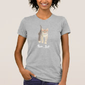 Tabby Kitten Grey Women's Tシャツ (正面)