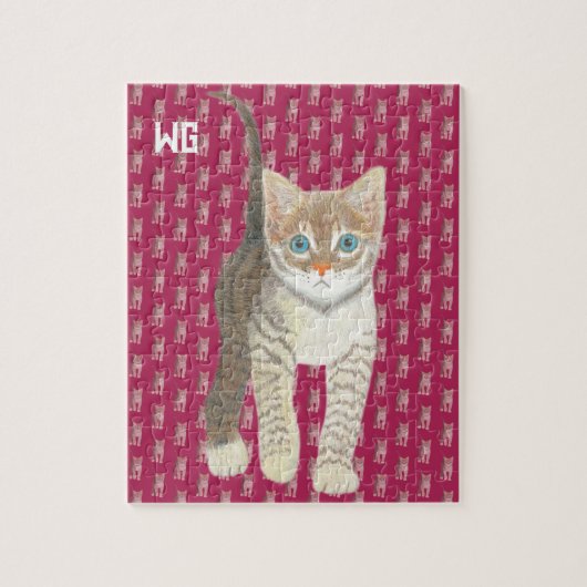 Tabby Kitten Jigsaw ジグソーパズル (縦)