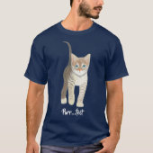 Tabby Kitten Navy Tシャツ (正面)