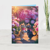 Tabby Kitten Valentine's Day Card シーズンカード (正面)