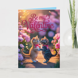 Tabby Kitten Valentine's Day Card シーズンカード