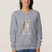 Tabby Kitten Women's Tri-Blend スウェットシャツ (正面)