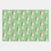 Tabby Kitten Wrapping Paper Sheets Personalize ラッピングペーパーシート (正面3)