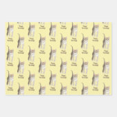 Tabby Kitten Wrapping Paper Sheets Personalize ラッピングペーパーシート (正面2)