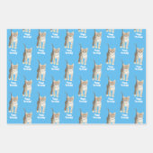 Tabby Kitten Wrapping Paper Sheets Personalize ラッピングペーパーシート (正面)