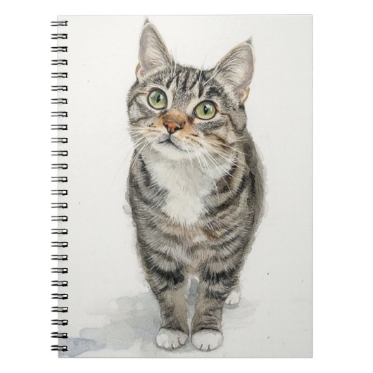 Tabby Muse Spiral Notebook ノートブック (正面)