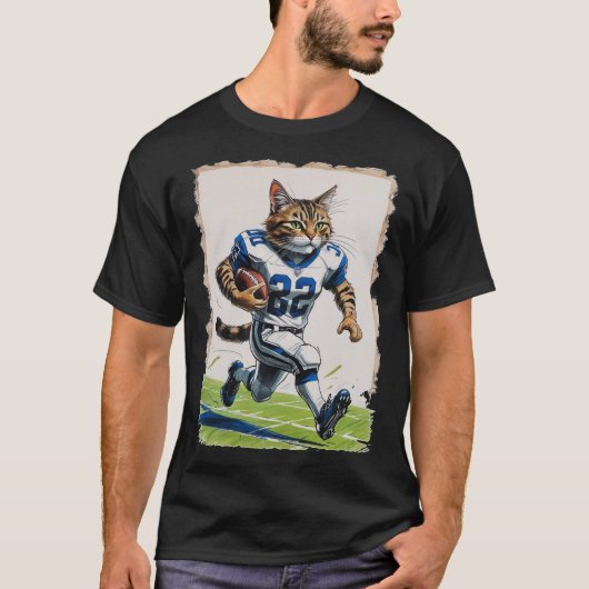 Tabby the Cat playing American Football! Tシャツ (正面)