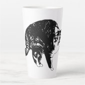 Tabby Under Holiday Lights カフェラテマグ (正面)