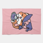 Tabby Witch Brew – Cute Halloween Cat Design キッチンタオル (横)