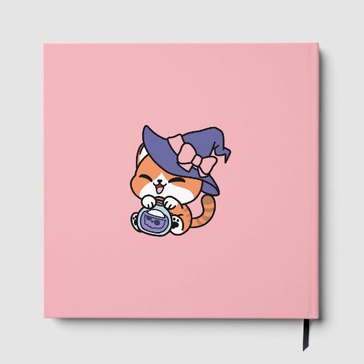 Tabby Witch Brew – Cute Halloween Cat Design ゲストブック (裏面)