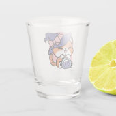 Tabby Witch Brew – Cute Halloween Cat Design ショットグラス (裏面)