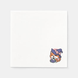 Tabby Witch Brew – Cute Halloween Cat Design スタンダードカクテルナプキン
