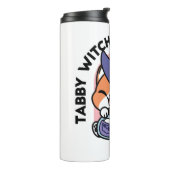 Tabby Witch Brew – Cute Halloween Cat Design タンブラー (回転左)