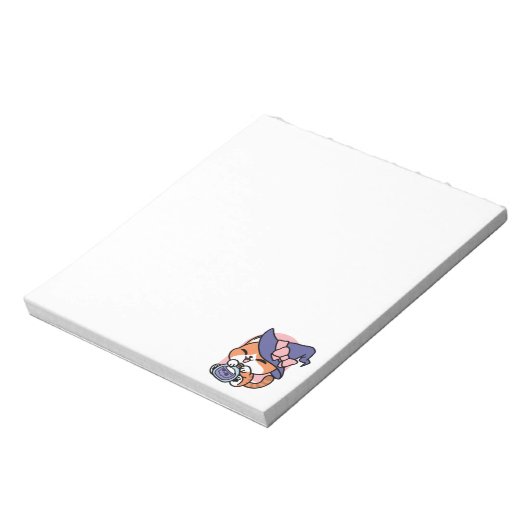 Tabby Witch Brew – Cute Halloween Cat Design ノートパッド (回転)