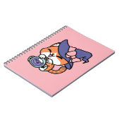 Tabby Witch Brew – Cute Halloween Cat Design ノートブック (左側)