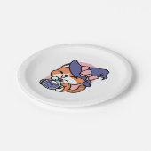 Tabby Witch Brew – Cute Halloween Cat Design ペーパープレート (アングル)