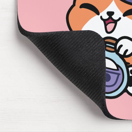 Tabby Witch Brew – Cute Halloween Cat Design マウスパッド (コーナー)