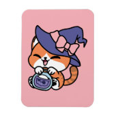 Tabby Witch Brew – Cute Halloween Cat Design マグネット (縦)