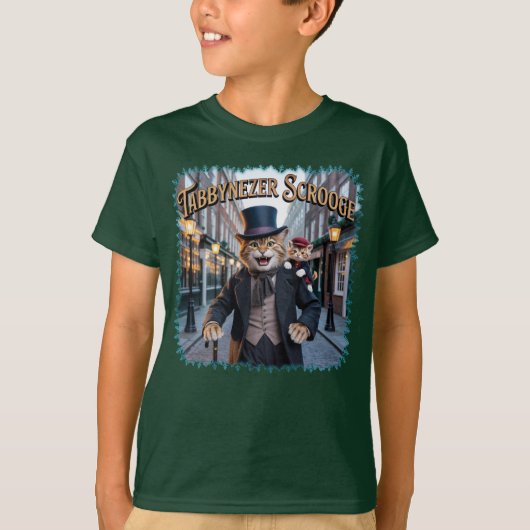Tabbynezer Scrooge Illustration – Tabby Scrooge Tシャツ (正面)