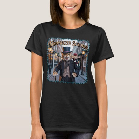 Tabbynezer Scrooge Illustration – Tabby Scrooge Tシャツ (正面)