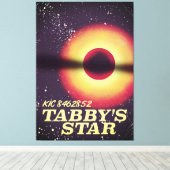 Tabbysスター宇宙ポスター キャンバスプリント (インサイチュ (ウッドフロア))