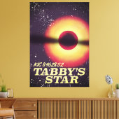 Tabbysスター宇宙ポスター キャンバスプリント (インサイチュ (リビング))